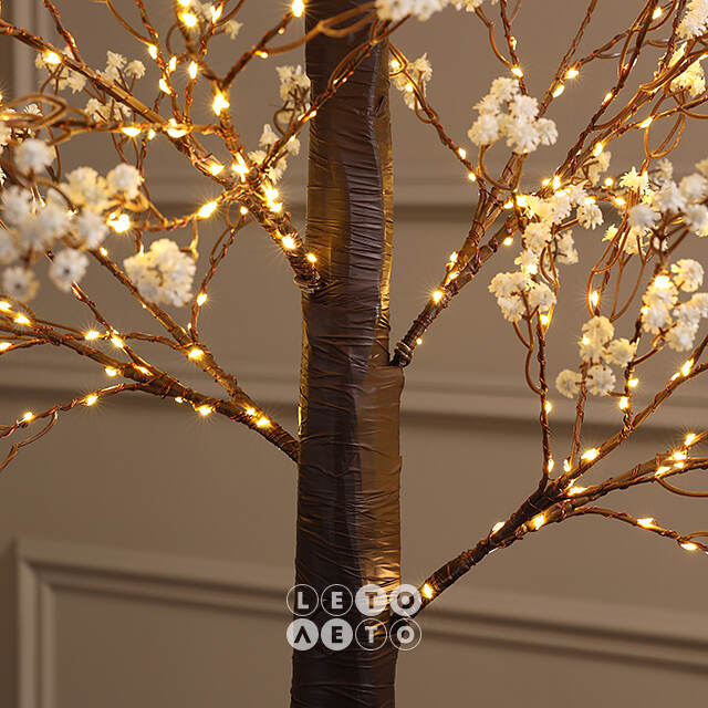 Светодиодное дерево Glenrothes 210 см, 500 теплых белых LED ламп, IP44 Winter Deco