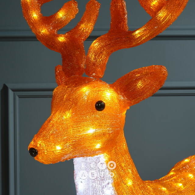 Светодиодная фигура Олень Нико 110 см, 160 холодных белых LED ламп, IP44 Winter Deco