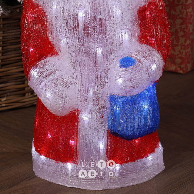Светодиодная фигура Дед Мороз 52 см, 80 холодных LED ламп, IP44 Winter Deco