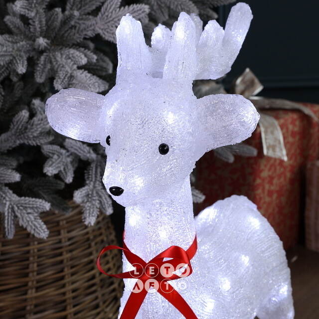 Светодиодная фигура Олень Винди 64 см, 60 теплых белых LED ламп, IP44 Winter Deco