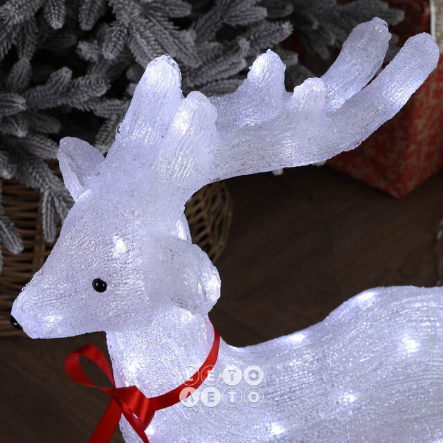 Светодиодная фигура Олень Винди 64 см, 60 теплых белых LED ламп, IP44 Winter Deco