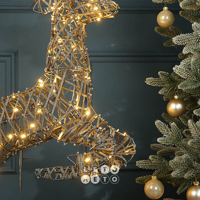 Светодиодная фигура Олень Роки 113 см, 110 теплых белых LED ламп, IP44 Winter Deco