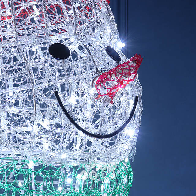 Светодиодная фигура Снеговик с Подарками 180 см, 1000 холодных белых LED ламп с мерцанием, IP67 Winter Deco