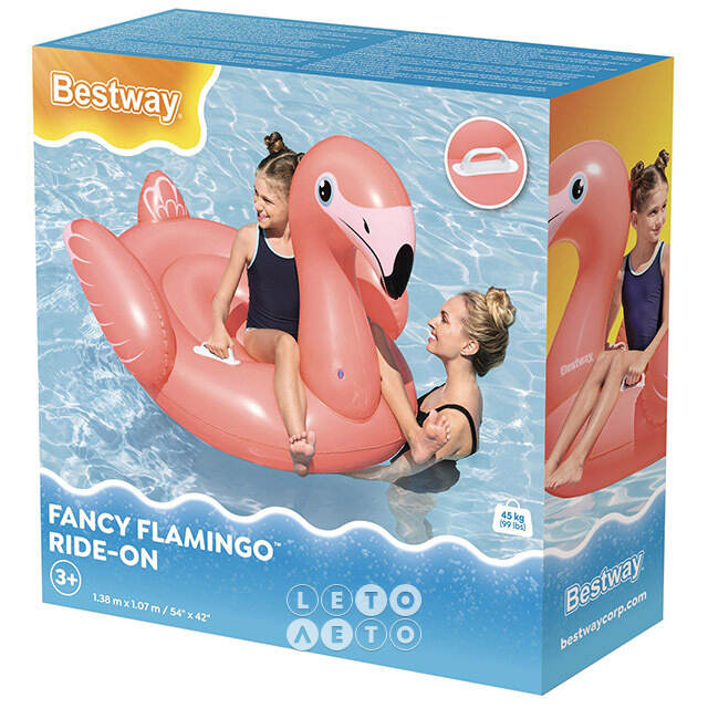 Надувная игрушка для плавания Фламинго 138*107 см Bestway