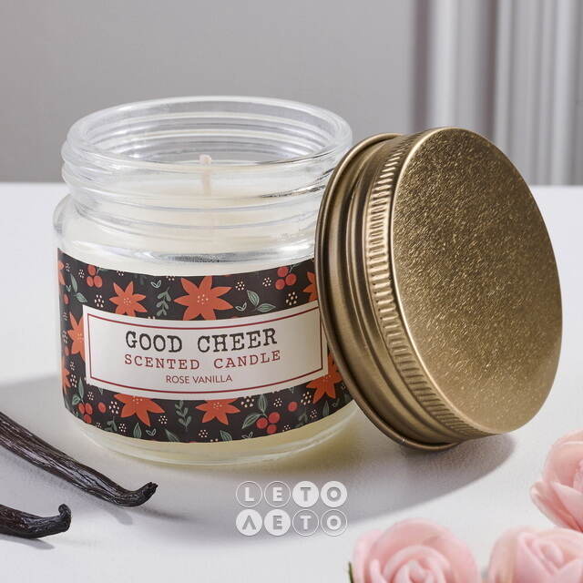 Ароматическая свеча Good Cheer: Роза и Ваниль 6 см Koopman (Купман)