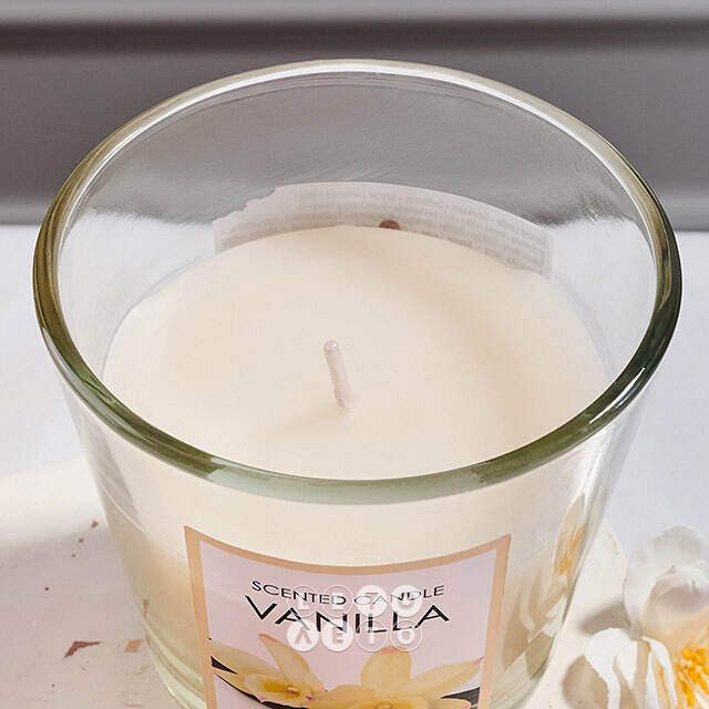 Ароматическая свеча Vanilla 8 см, в стеклянном стакане Koopman (Купман)