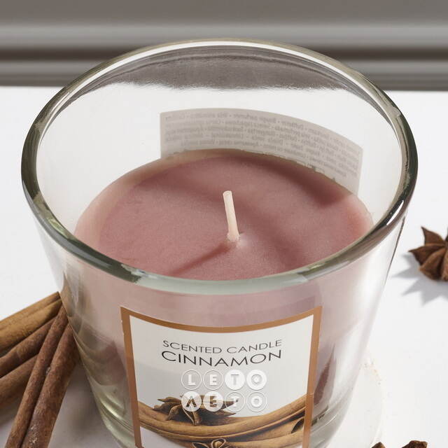 Ароматическая свеча Cinnamon 8 см, в стеклянном стакане Koopman (Купман)