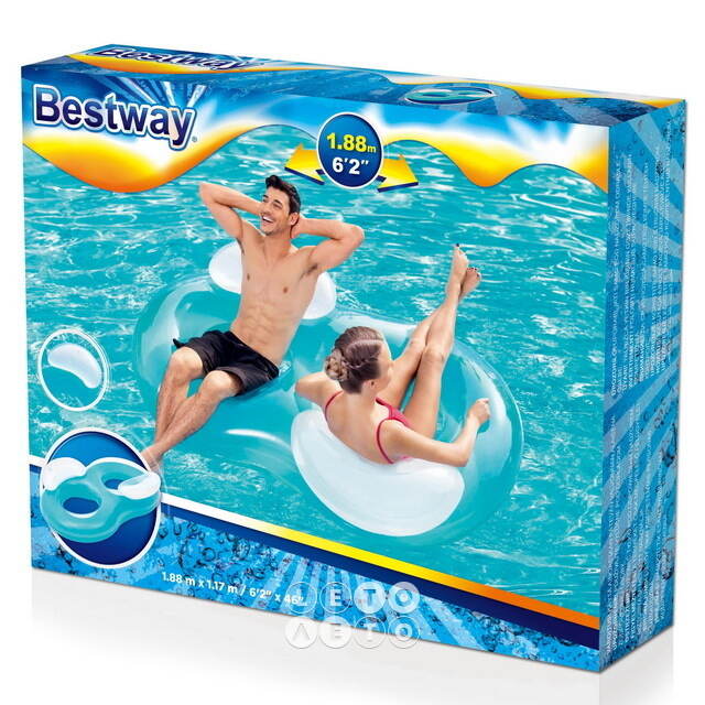 Надувное кресло для плавания Blue Dreams 188*117 см двухместное Bestway