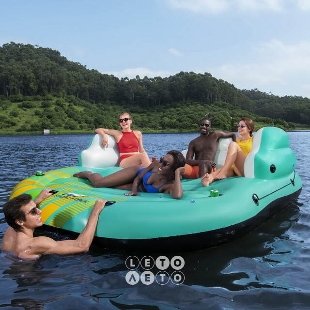 Надувной матрас-остров с навесом Sunny Island 291*265*83 см Bestway