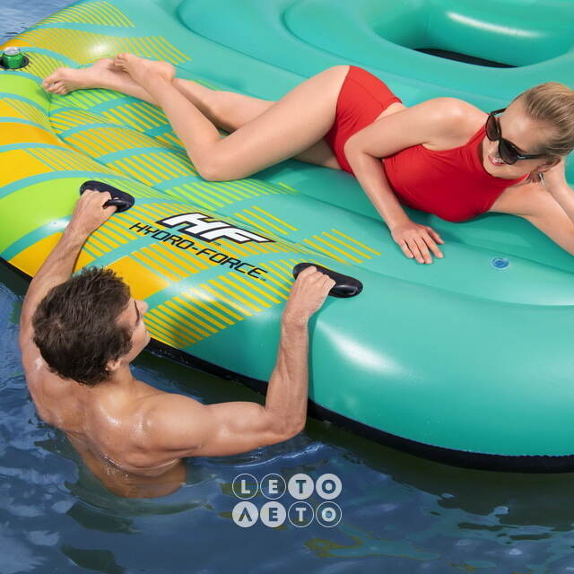Надувной матрас-остров с навесом Sunny Island 291*265*83 см Bestway