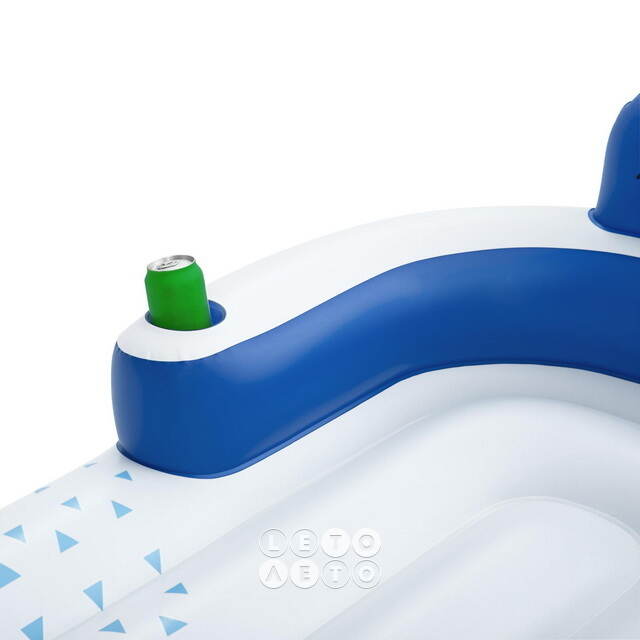 Надувной матрас-шезлонг Indigo Wave 183*176 см, двухместный Bestway