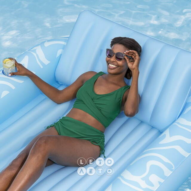 Надувной шезлонг для плавания Tanning Lounge 214*155 см Bestway