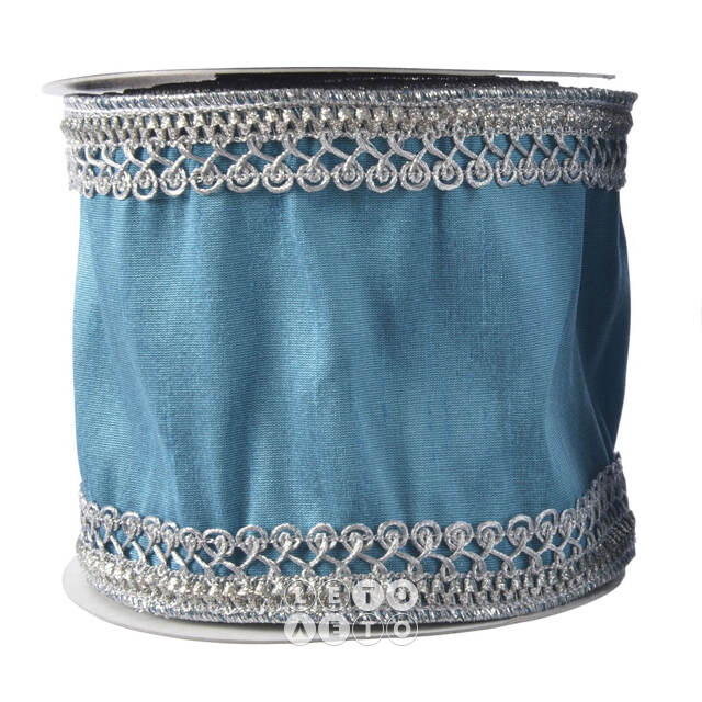Декоративная лента Blue Blush: Кружево 500*10 см Kaemingk