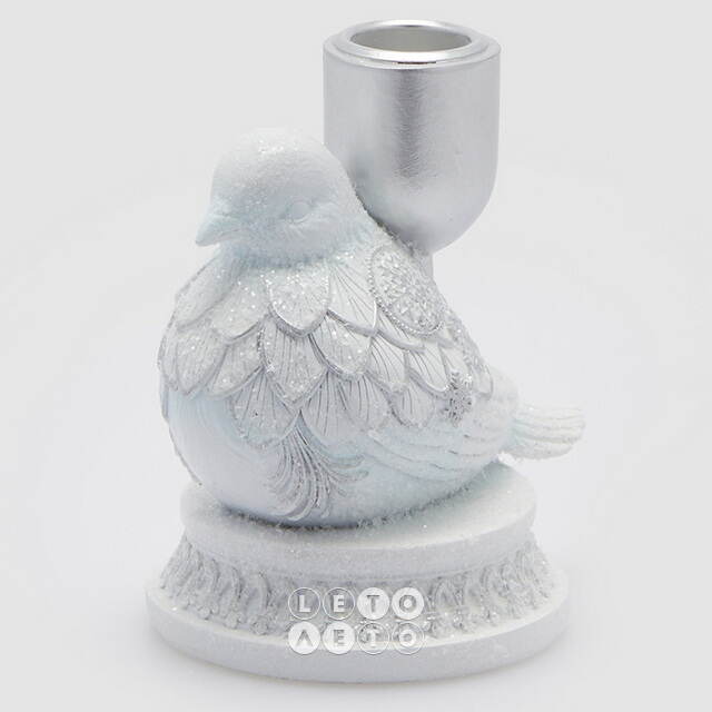 Декоративный подсвечник Winter Dove 11 см EDG (ЭДГ)