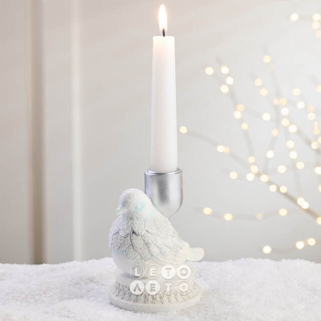 Декоративный подсвечник Winter Dove 11 см EDG (ЭДГ)