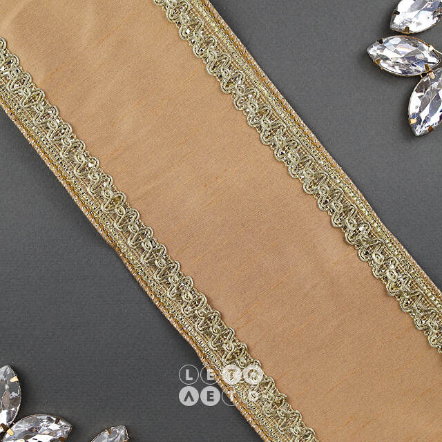 Декоративная лента Inca Gold: Classico 500*10 см Kaemingk