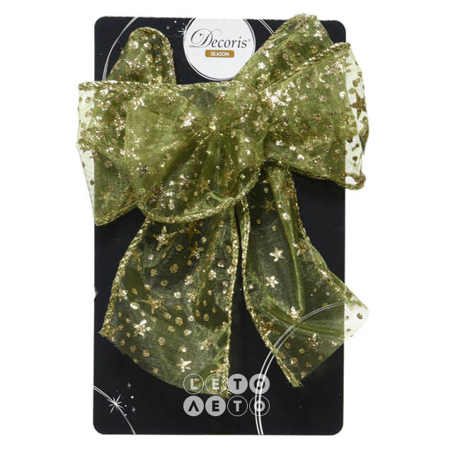 Бант на елку Bella Olive: Звезды 15*11 см Kaemingk