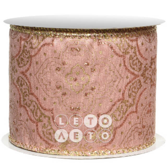 Декоративная лента Pink Vintage 270*6 см Kaemingk