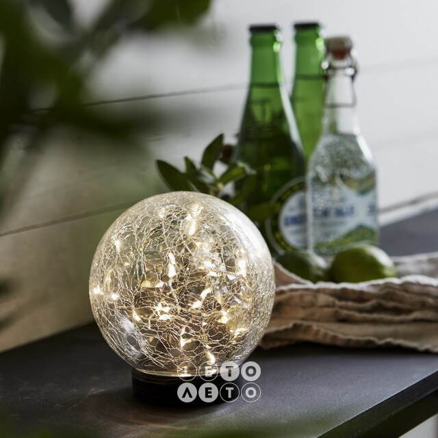 Садовый светильник-шар на солнечной батарее Solar Sphere 13*12 см теплый белый, IP44 Star Trading