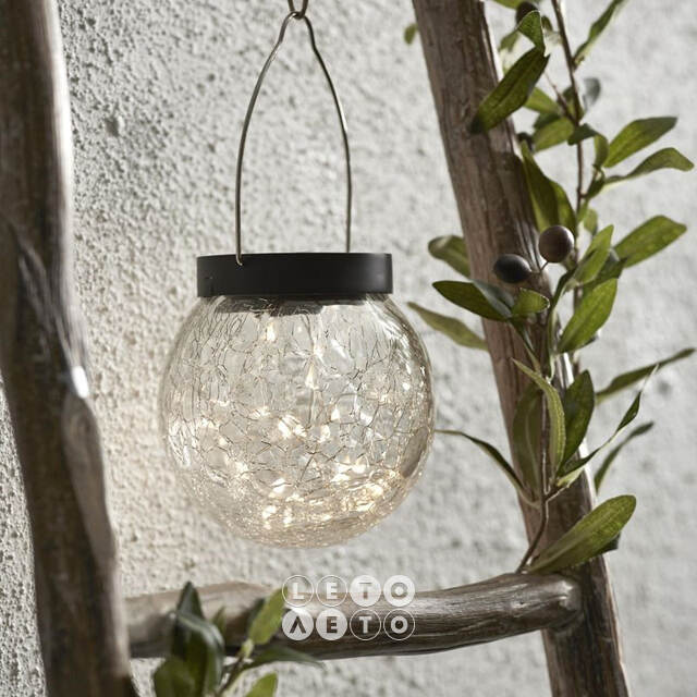 Подвесной светильник на солнечной батарее Solar Glory 12 см, 30 теплых белых LED ламп, IP44 Star Trading