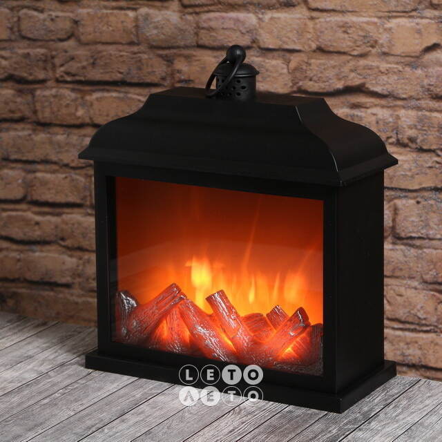 Декоративный светильник-фонарь Камин Bellatrix 35*30 см, на батарейках Kaemingk