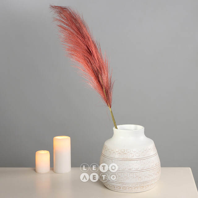 Светящаяся ветка для декора Marsala Pluma 70 см, теплые белые LED лампы, на батарейках Kaemingk