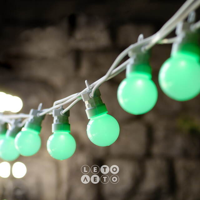 Гирлянда из лампочек Lollifray, 20 ламп c разноцветными RGB LED, 9.5 м, белый ПВХ, пульт управления, таймер, соединяемая, IP44 Kaemingk