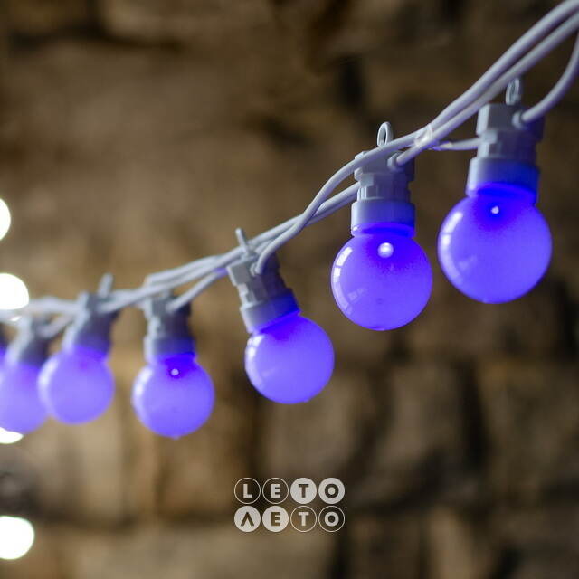 Гирлянда из лампочек Lollifray, 20 ламп c разноцветными RGB LED, 9.5 м, белый ПВХ, пульт управления, таймер, соединяемая, IP44 Kaemingk