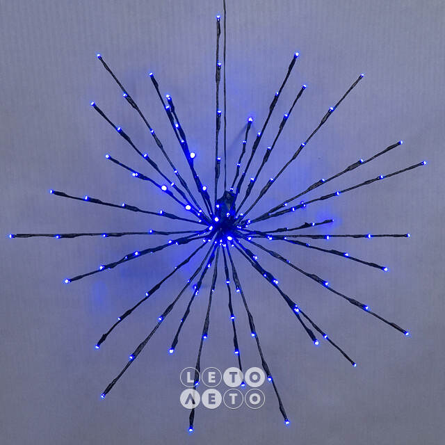 Светодиодный ежик Lumineo Dancing Lights 70 см, 150 теплых белых/разноцветных LED ламп, пульт управления, IP44 Kaemingk
