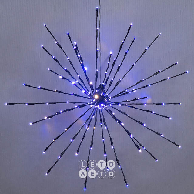 Светодиодный ежик Lumineo Dancing Lights 70 см, 150 теплых белых/разноцветных LED ламп, пульт управления, IP44 Kaemingk
