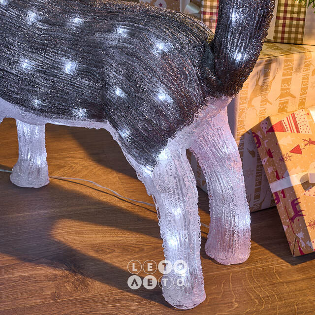 Акриловая фигура Хаски 49 см, 80 LED ламп, IP44 Kaemingk