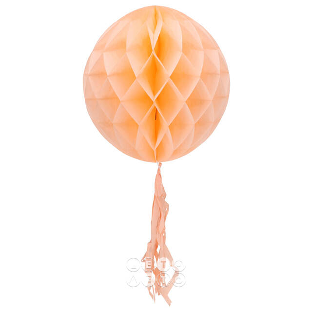 Бумажный шар Orchard Dauphine 30 см, персиковый Koopman