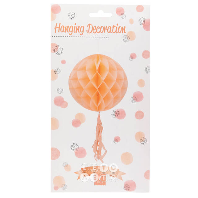Бумажный шар Orchard Dauphine 30 см, персиковый Koopman