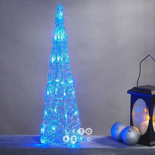 Светящаяся фигура Елка Cone Light 60 см, 30 разноцветных RGB LED ламп, IP44 Kaemingk