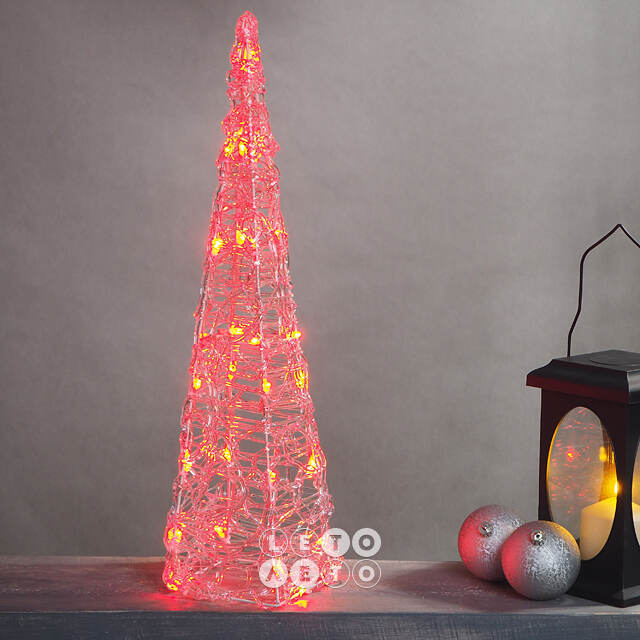 Светящаяся фигура Елка Cone Light 60 см, 30 разноцветных RGB LED ламп, IP44 Kaemingk