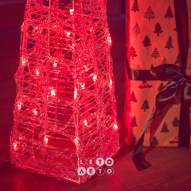 Светящаяся фигура Елка Cone Light 60 см, 30 разноцветных RGB LED ламп, IP44 Kaemingk