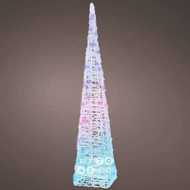 Светящаяся фигура Елка Cone Light 90 см, 50 разноцветных RGB LED ламп, IP44 Kaemingk