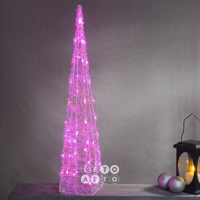 Светящаяся фигура Елка Cone Light 90 см, 50 разноцветных RGB LED ламп, IP44 Kaemingk