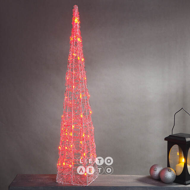 Светящаяся фигура Елка Cone Light 90 см, 50 разноцветных RGB LED ламп, IP44 Kaemingk