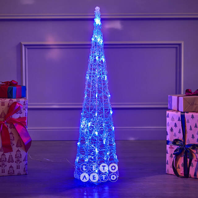 Светящаяся фигура Елка Cone Light 90 см, 50 разноцветных RGB LED ламп, IP44 Kaemingk