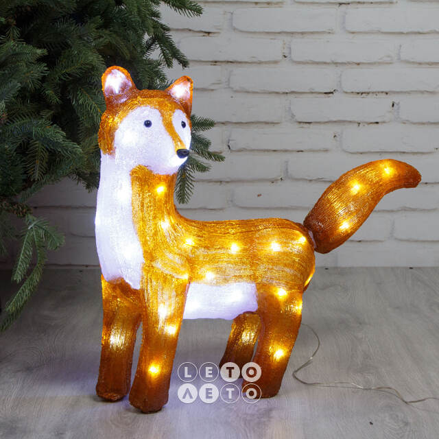 Светящаяся фигура Лисица из Броселианда 58*51 см, 50 LED ламп, IP44 Kaemingk