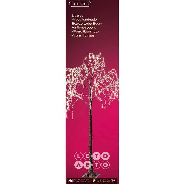 Светодиодное дерево Snowy Willow 150 см, 300 теплых белых микро LED ламп, IP44 Kaemingk