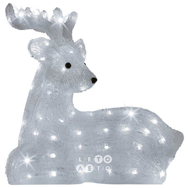 Светодиодный олень Милашка 45 см, 80 LED ламп, IP44 Kaemingk