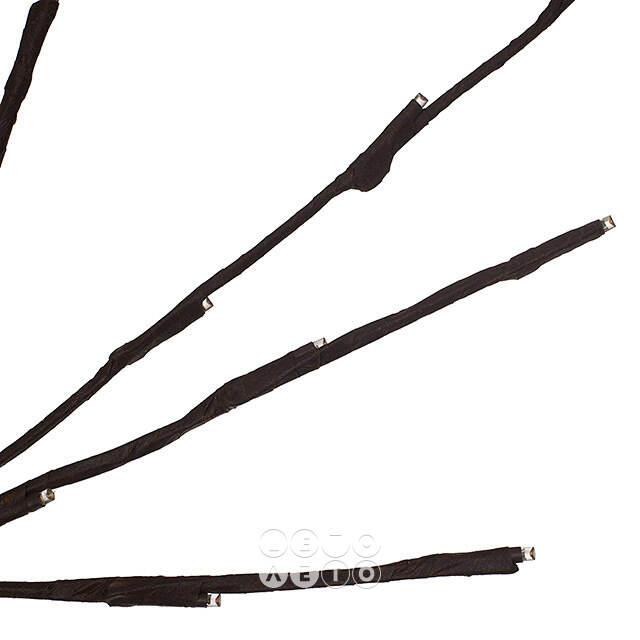 Светящаяся ветка Sparkling Willow 50 см, 30 теплых белых LED ламп, на батарейках, IP44 Kaemingk