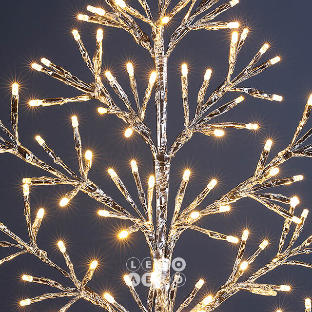 Светодиодное дерево Lausanne Silver 108 см, 230 теплых белых LED ламп с мерцанием, IP44 Kaemingk