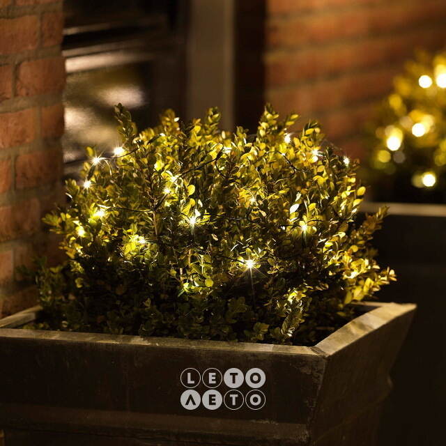 Гирлянда Сетка на дерево/куст 0.35 м, 60 теплых белых LED ламп, зеленый ПВХ, IP44 Kaemingk