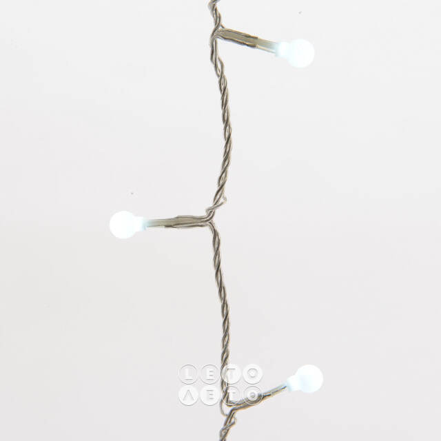 Светодиодная гирлянда Cherry Design 13.5 м, 180 холодных белых LED ламп, прозрачный ПВХ, пульт управления, контроллер, IP44 Kaemingk