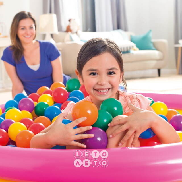 Шарики для сухого бассейна 100 шт, 8 см INTEX