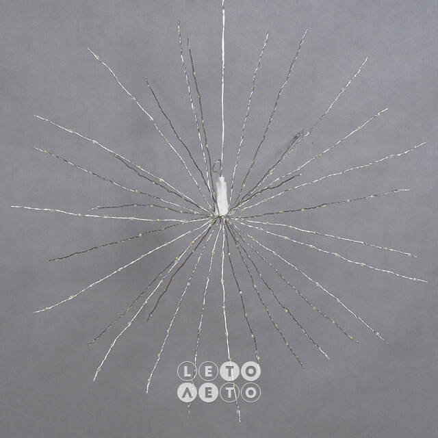 Светодиодное украшение Polar Star 75 см, 256 холодных белых Big&Bright LED ламп с мерцанием, IP44 Kaemingk