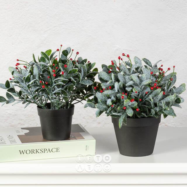 Искусственное растение в горшке Frost Garden 26 см Summer Deco